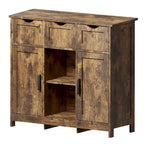 Meubles de rangement, Meuble bas en bois, avec tiroirs et étagères