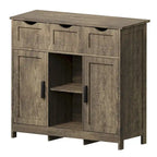 Meubles de rangement, Meuble bas en bois, avec tiroirs et étagères