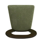 Tabourets de comptoir (lot de 2) sans accoudoirs, assise en tissu, cadre en bois d'hévéa naturel, frêne clair