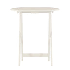 Plateaux de service pliables à bords rainurés - 26,25 - Blanc - Lot de 2