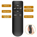 Lit pliable Queen Size Cadre de lit réglable premium avec télécommande sans fil, chargement USB et éclairage sous le lit