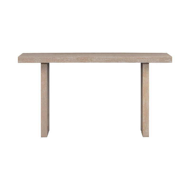 Console moderne 59 avec des formes latérales distinctives pour l'entrée et le salon