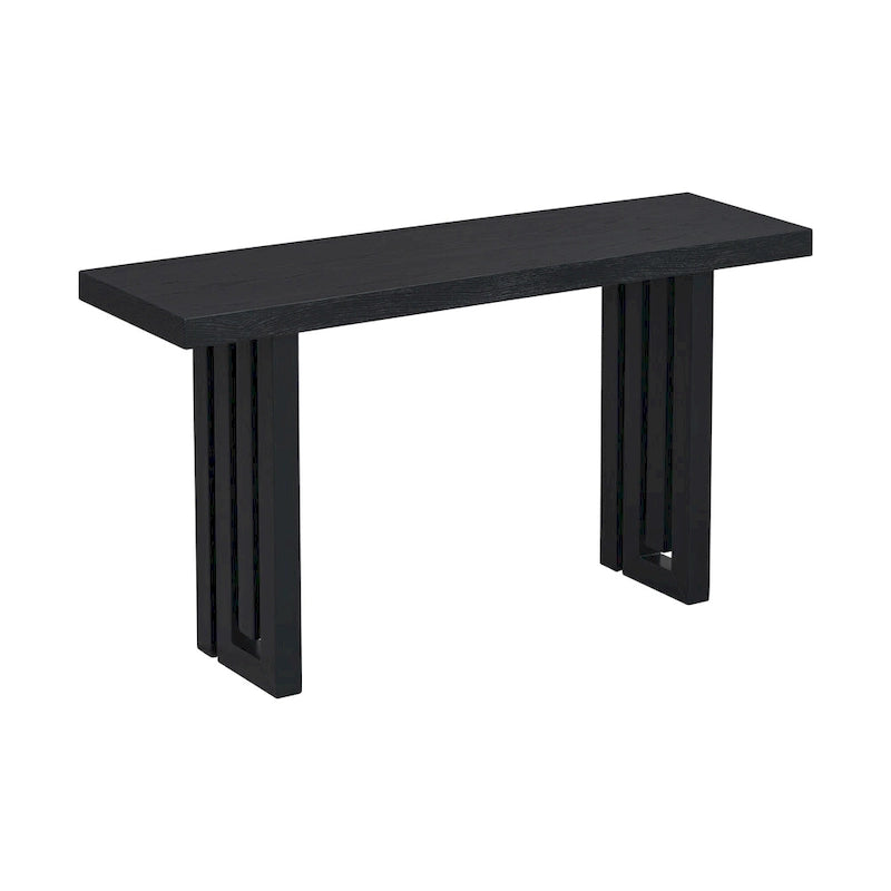 Console moderne 59 avec des formes latérales distinctives pour l'entrée et le salon