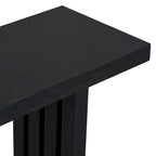 Console moderne 59 avec des formes latérales distinctives pour l'entrée et le salon