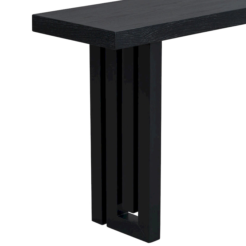 Console moderne 59 avec des formes latérales distinctives pour l'entrée et le salon
