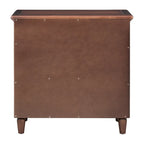 Table de chevet à 3 tiroirs, meuble de rangement en bois, rails de guidage fluides, entièrement assemblée