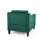 Fauteuil club en velours contemporain de style glamour, siège d'appoint rembourré pour salon
