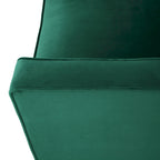 Fauteuil club en velours contemporain de style glamour, siège d'appoint rembourré pour salon