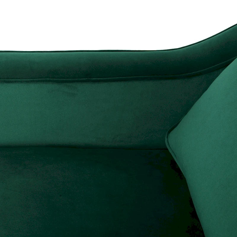 Fauteuil club en velours contemporain de style glamour, siège d'appoint rembourré pour salon