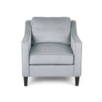Fauteuil club en velours contemporain de style glamour, siège d'appoint rembourré pour salon