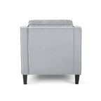 Fauteuil club en velours contemporain de style glamour, siège d'appoint rembourré pour salon