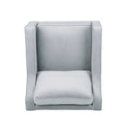 Fauteuil club en velours contemporain de style glamour, siège d'appoint rembourré pour salon