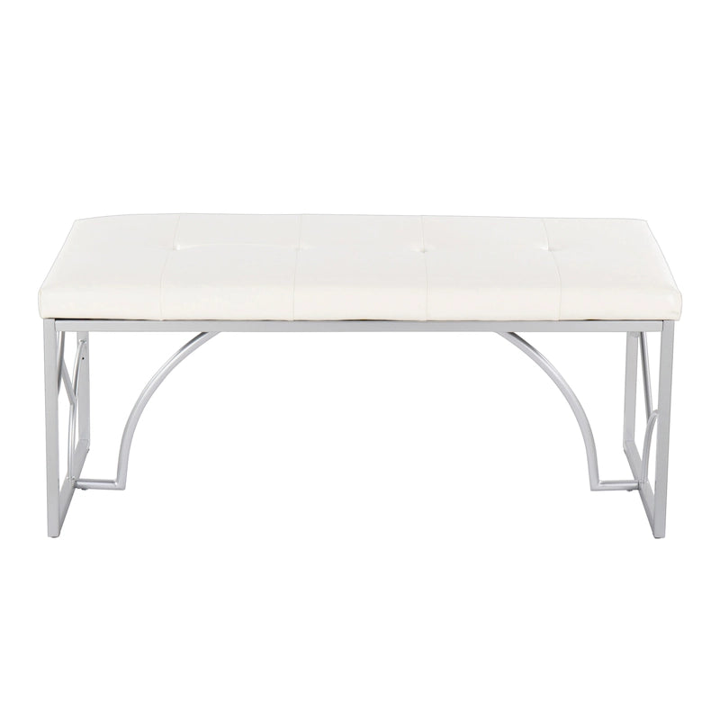 Lit plateforme moderne Blanc Gris Design élégant Mobilier de chambre douillet