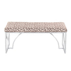 Lit plateforme moderne Blanc Gris Design élégant Mobilier de chambre douillet