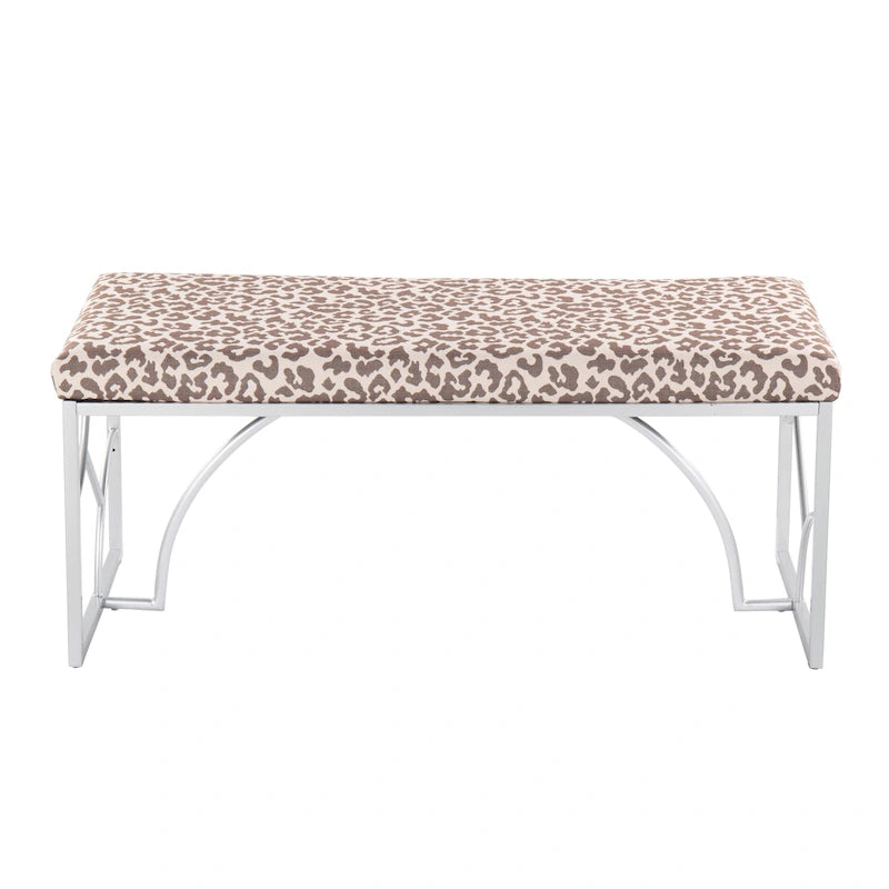 Lit plateforme moderne Blanc Gris Design élégant Mobilier de chambre douillet