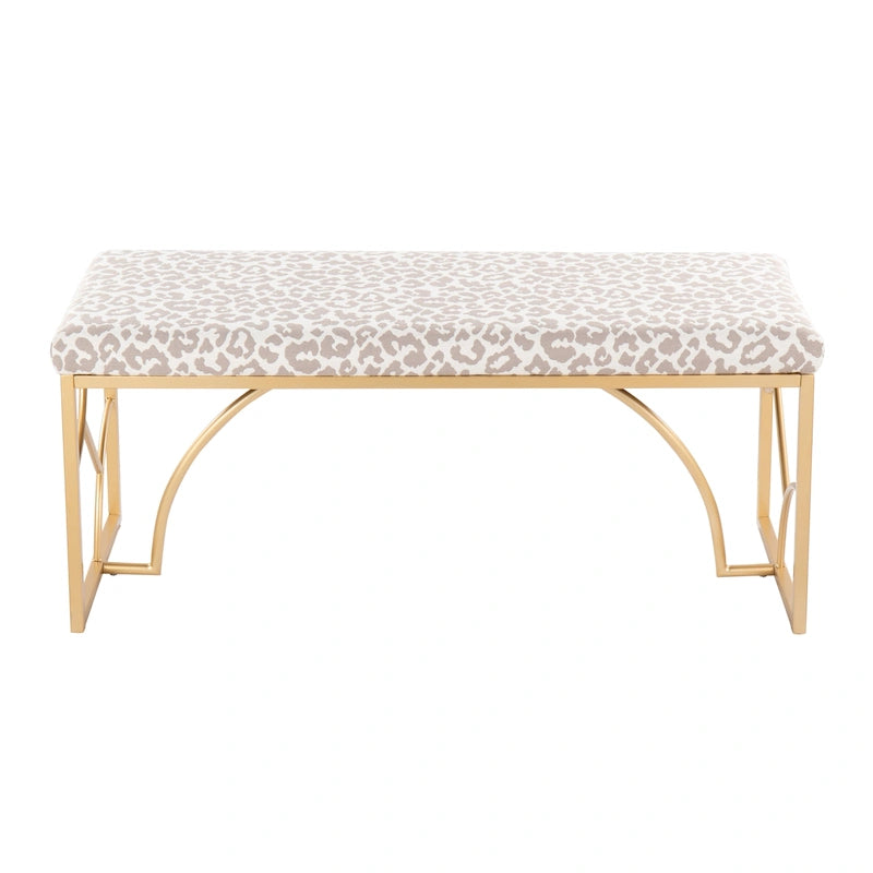 Lit plateforme moderne Blanc Gris Design élégant Mobilier de chambre douillet