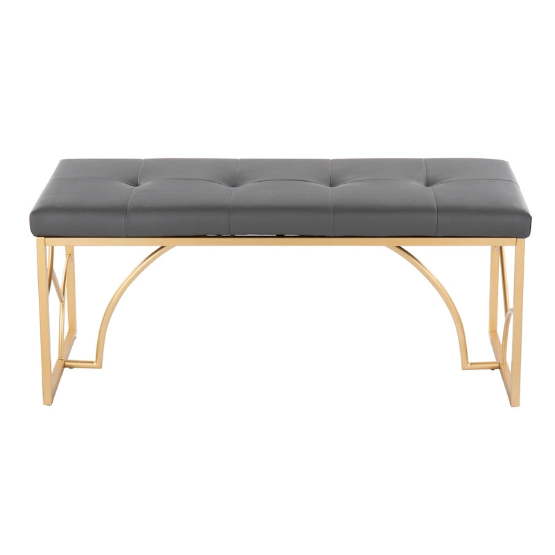 Lit plateforme moderne Blanc Gris Design élégant Mobilier de chambre douillet