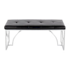 Lit plateforme moderne Blanc Gris Design élégant Mobilier de chambre douillet