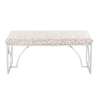 Lit plateforme moderne Blanc Gris Design élégant Mobilier de chambre douillet