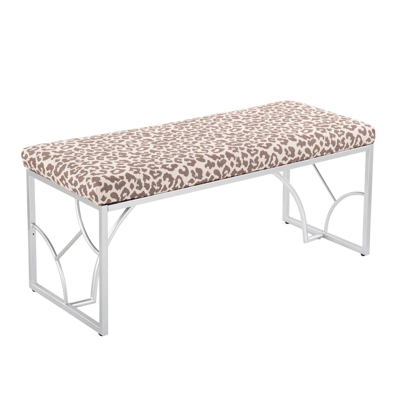 Lit plateforme moderne Blanc Gris Design élégant Mobilier de chambre douillet