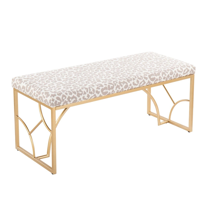Lit plateforme moderne Blanc Gris Design élégant Mobilier de chambre douillet