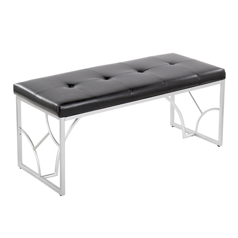 Lit plateforme moderne Blanc Gris Design élégant Mobilier de chambre douillet
