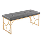 Lit plateforme moderne Blanc Gris Design élégant Mobilier de chambre douillet