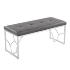 Lit plateforme moderne Blanc Gris Design élégant Mobilier de chambre douillet