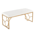 Lit plateforme moderne Blanc Gris Design élégant Mobilier de chambre douillet