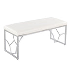 Lit plateforme moderne Blanc Gris Design élégant Mobilier de chambre douillet