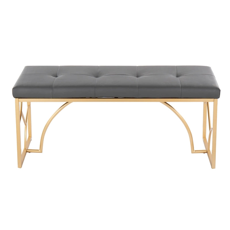 Lit plateforme moderne Blanc Gris Design élégant Mobilier de chambre douillet