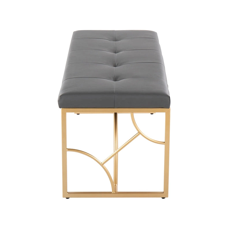 Lit plateforme moderne Blanc Gris Design élégant Mobilier de chambre douillet