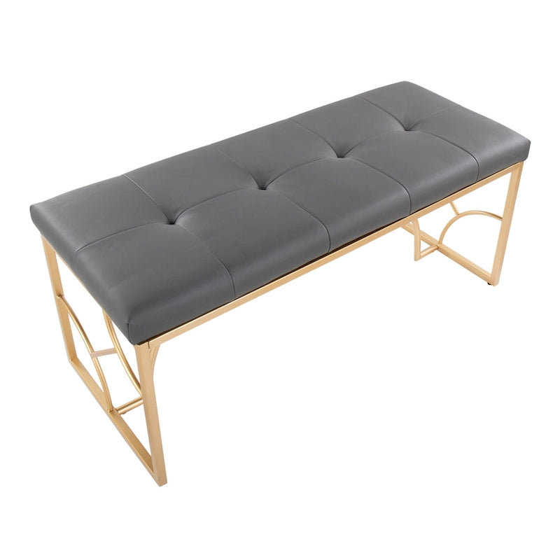 Lit plateforme moderne Blanc Gris Design élégant Mobilier de chambre douillet