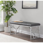 Lit plateforme moderne Blanc Gris Design élégant Mobilier de chambre douillet