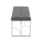 Lit plateforme moderne Blanc Gris Design élégant Mobilier de chambre douillet