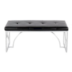 Lit plateforme moderne Blanc Gris Design élégant Mobilier de chambre douillet