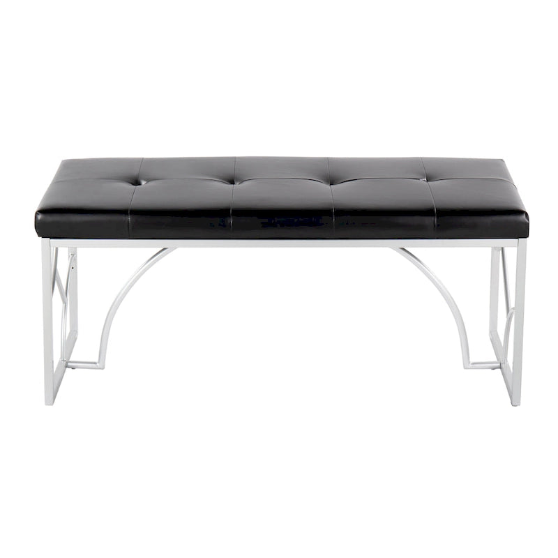 Lit plateforme moderne Blanc Gris Design élégant Mobilier de chambre douillet