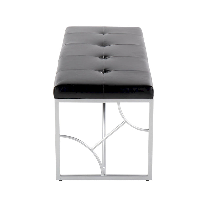 Lit plateforme moderne Blanc Gris Design élégant Mobilier de chambre douillet