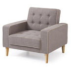 Lit plateforme en velours de style Mid-Century Modern avec tête de lit capitonnée et cadre en bois massif, mobilier de chambre