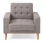Lit plateforme en velours de style Mid-Century Modern avec tête de lit capitonnée et cadre en bois massif, mobilier de chambre