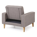 Lit plateforme en velours de style Mid-Century Modern avec tête de lit capitonnée et cadre en bois massif, mobilier de chambre