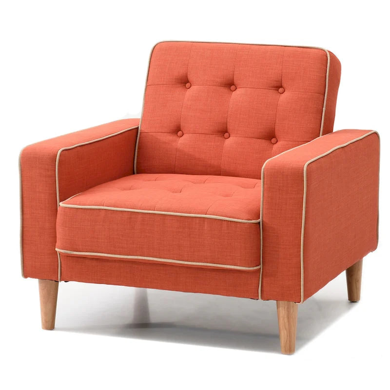 Lit plateforme en velours de style Mid-Century Modern avec tête de lit capitonnée et cadre en bois massif, mobilier de chambre