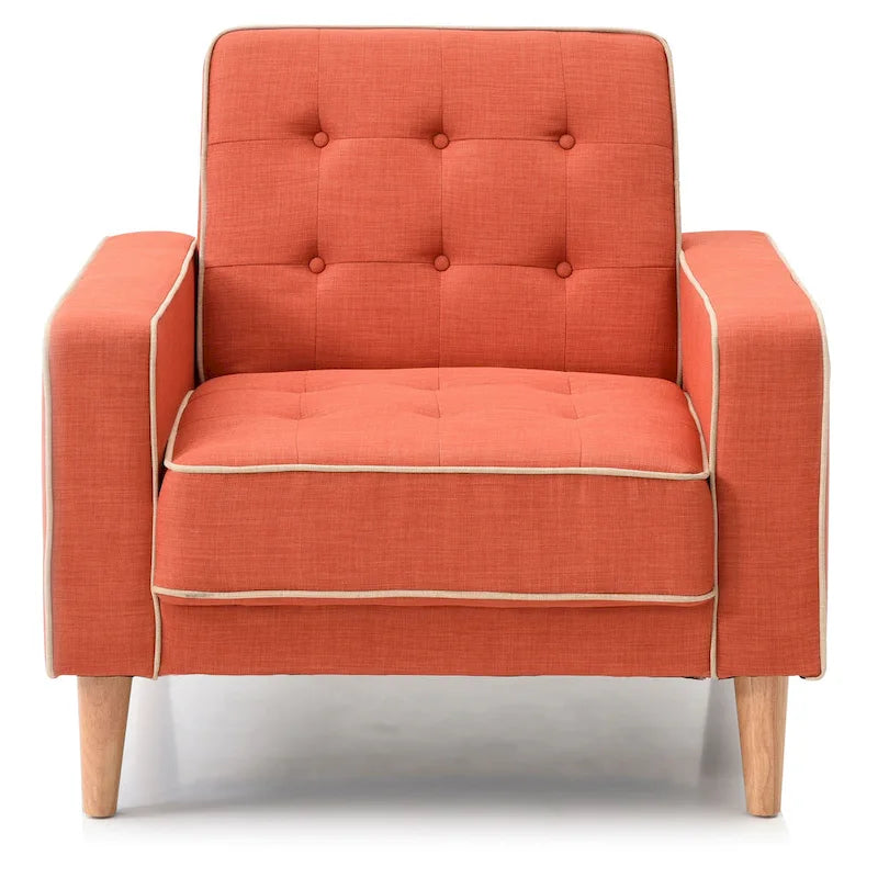 Lit plateforme en velours de style Mid-Century Modern avec tête de lit capitonnée et cadre en bois massif, mobilier de chambre