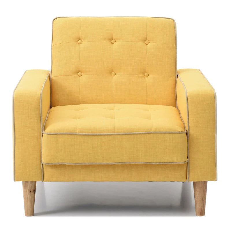 Lit plateforme en velours de style Mid-Century Modern avec tête de lit capitonnée et cadre en bois massif, mobilier de chambre