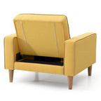 Lit plateforme en velours de style Mid-Century Modern avec tête de lit capitonnée et cadre en bois massif, mobilier de chambre