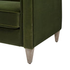 Canapé Petit Espace Carré Capitonné Accoudoirs Droits Coussins Amovibles Salon Compact