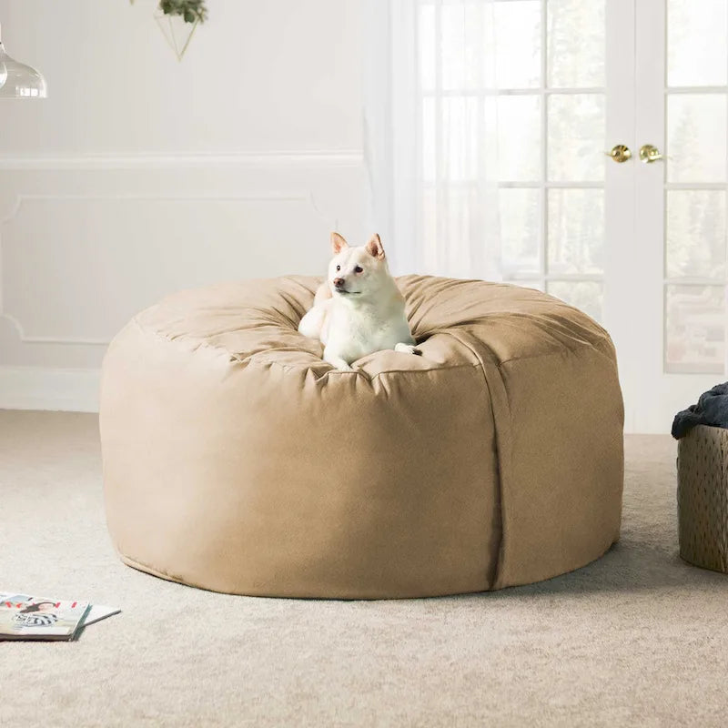 Pouf géant de 1,5 m de long, très grand, pour adultes et enfants