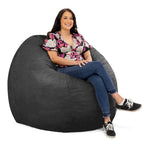 Pouf géant de 1,5 m de long, très grand, pour adultes et enfants