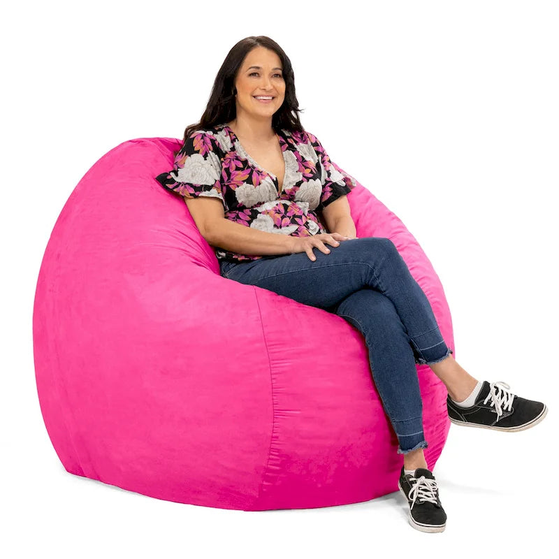 Pouf géant de 1,5 m de long, très grand, pour adultes et enfants