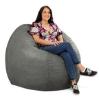 Pouf géant de 1,5 m de long, très grand, pour adultes et enfants